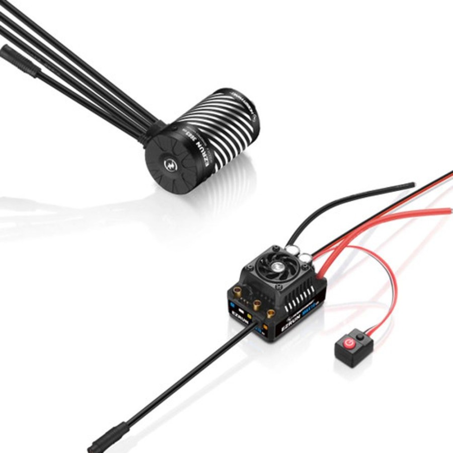 Electronics HobbyWing Hobbywing Ezrun Max 10 G2 140A Combo W/ 3665 G3 Sensored Brushless Motor (3200Kv)