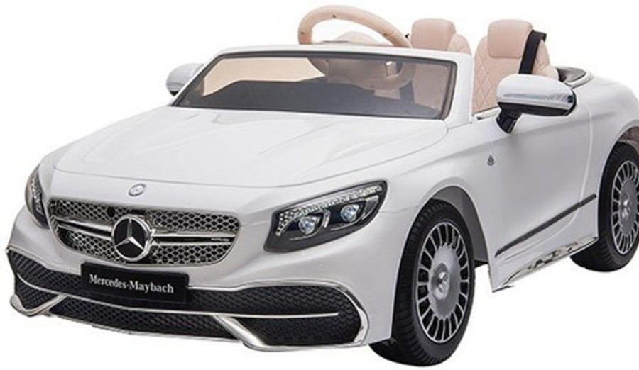 Ride On Softsunshine Licensed Mercedes-Benz Maybach S650 Cabriolet 12V Ride On Car ( White)