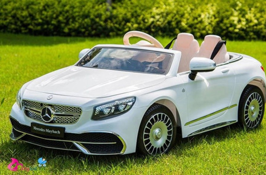 Ride On Softsunshine Licensed Mercedes-Benz Maybach S650 Cabriolet 12V Ride On Car ( White)