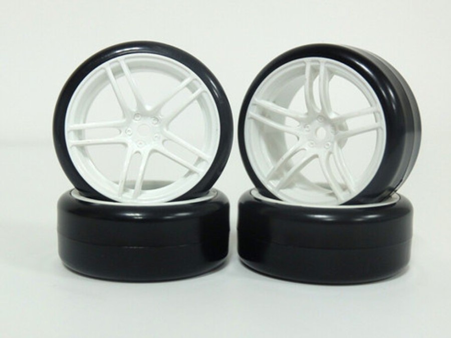 Rim & Tyre | Parts CS model Cs 1: 10 Scale Tyre & Rim 4Pcs Ty-002+2063W 3Mm Offset Wheels