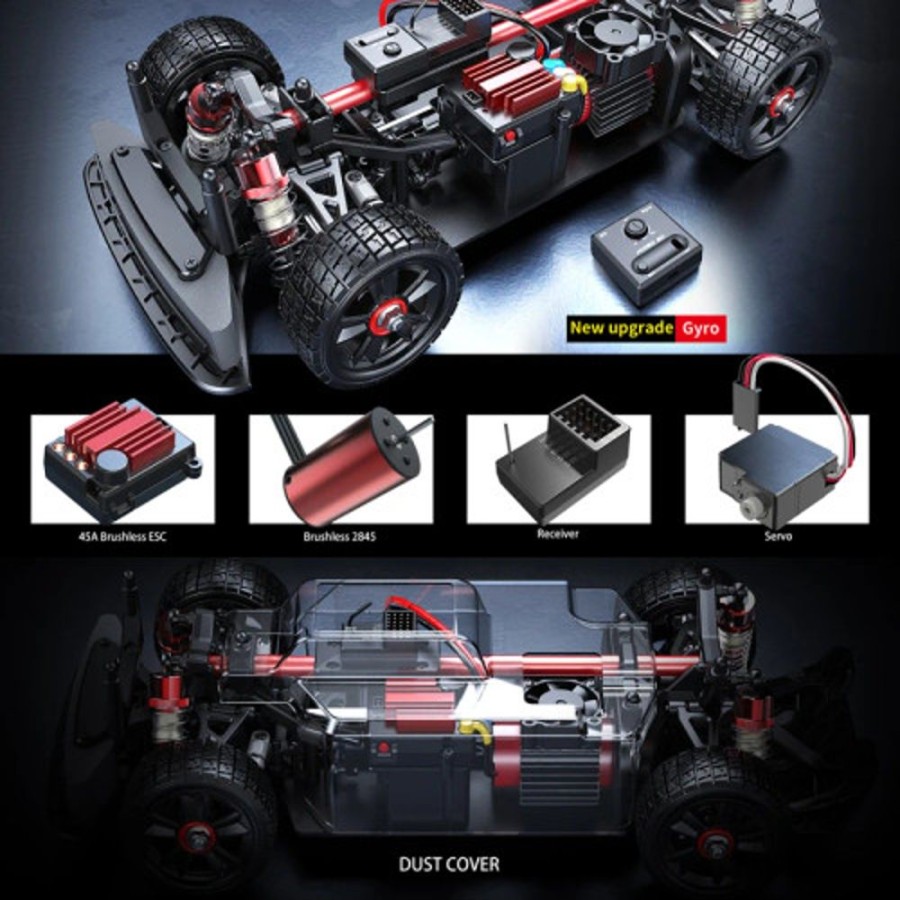 On Road | Cars/Tanks Mjx RC Mjx Hyper Go 1/14 4Wd On Road Brushless Rc Car 14301