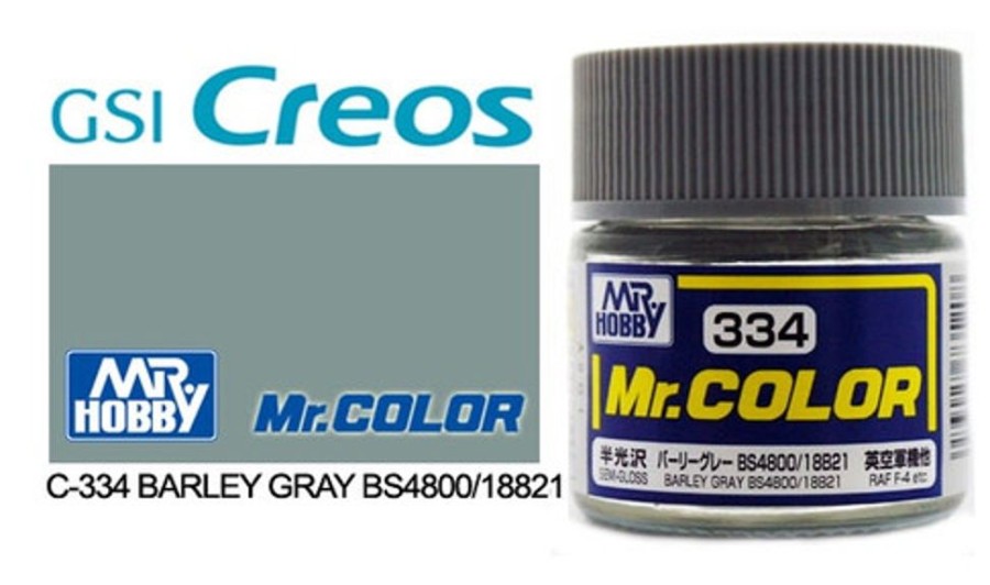 Mr. Hobby Paint | Accessories Mr Hobby Gunze - C334 Mr Color Semi Gloss Barley Grey Bs4800/18B21