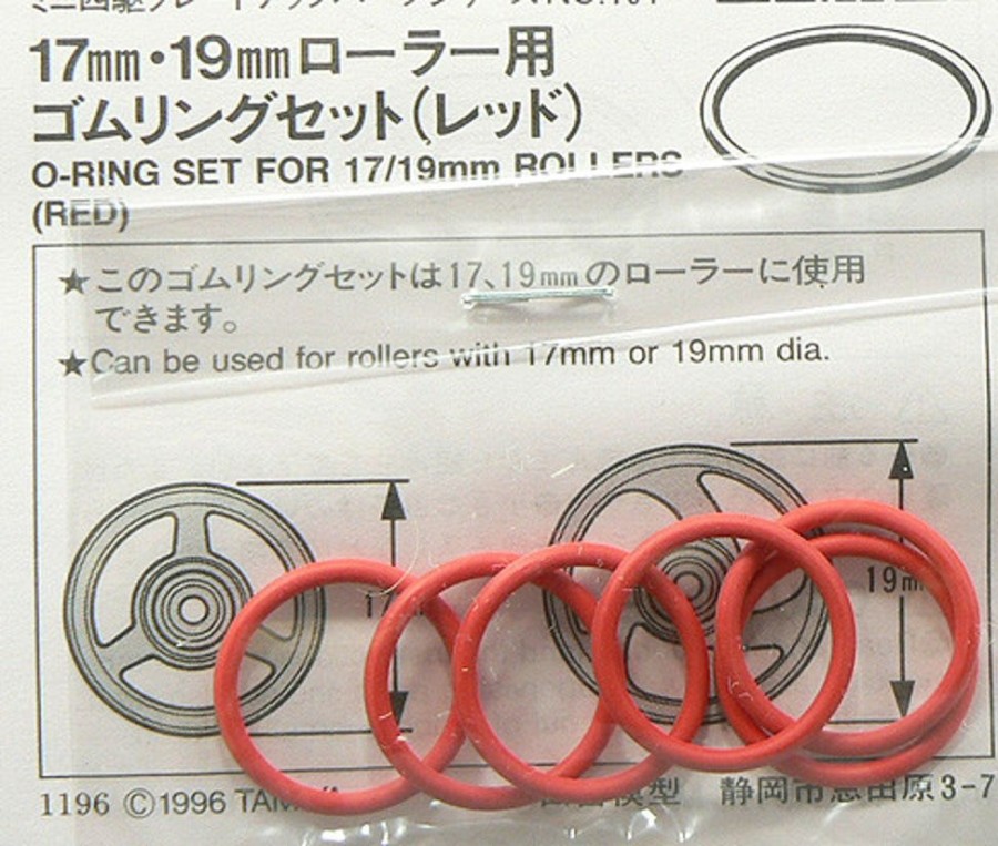 Parts Tamiya Tamiya 4Wd Mini O-Ring Set For 17Mm 19Mm Rollers Red