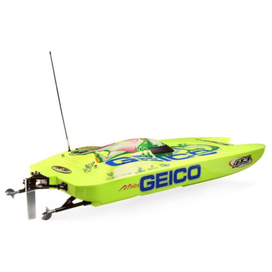 Boats Horizon hobby Miss Geico Zelos 36" Twin Brushless Catamaran Rtr (120 Km/H)