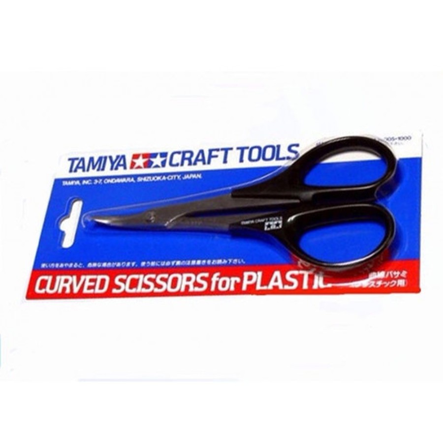 Tamiya Tools | Accessories Tamiya Tamiya Curved Scissors 5-1/2' [74005]