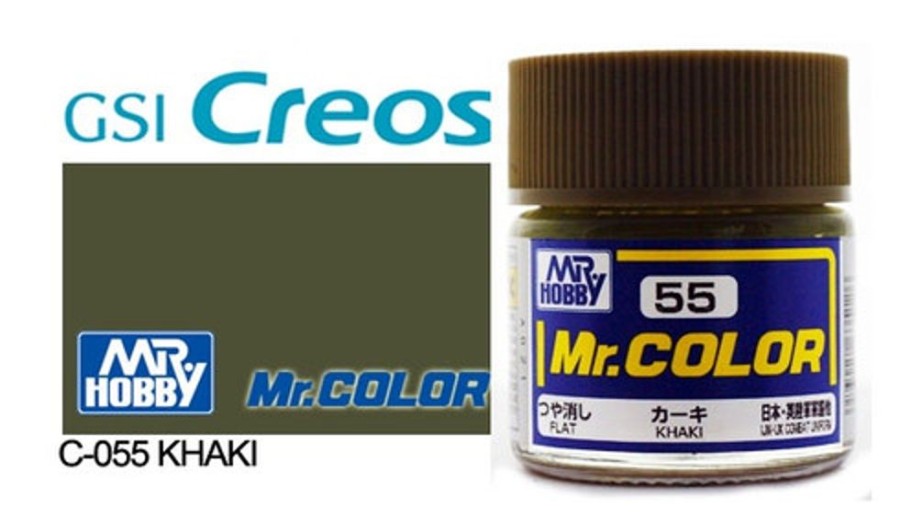 Mr. Hobby Paint | Accessories Mr Hobby Gunze - C055 Mr Color Flat Khaki