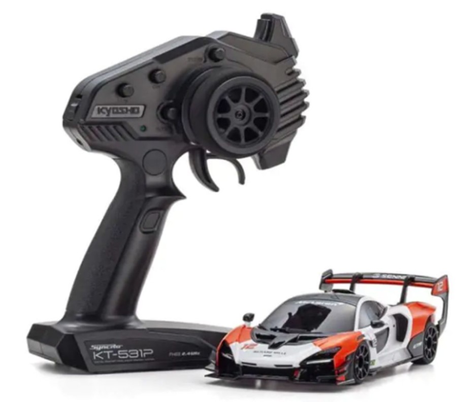 Cars/Tanks Kyosho 1/28 Mini-Z Rwd Mclaren Senna Gtr Rtr White/Red 32340Wr