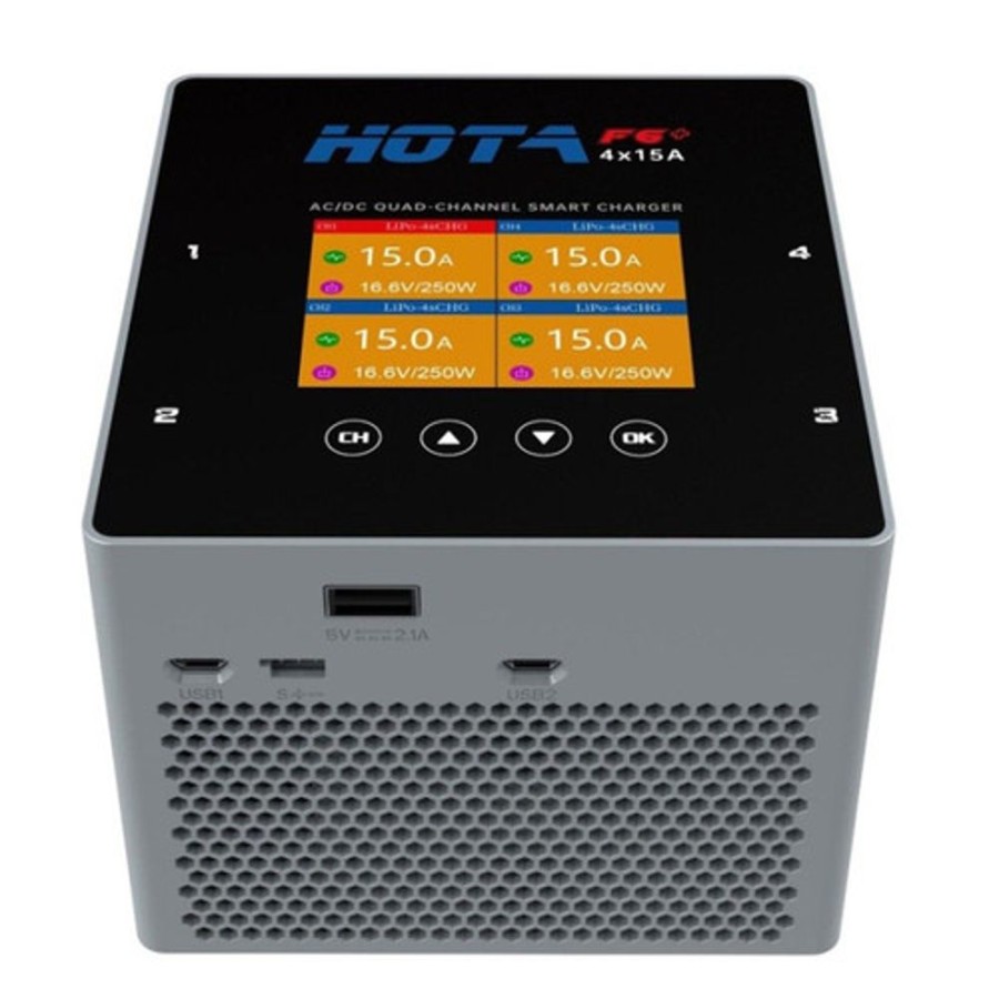 Multi Function Charger | Batt/Charger HOTA Hota F6+ Ac/Dc Quad Channel Charger Ac 500W / Dc 1000W