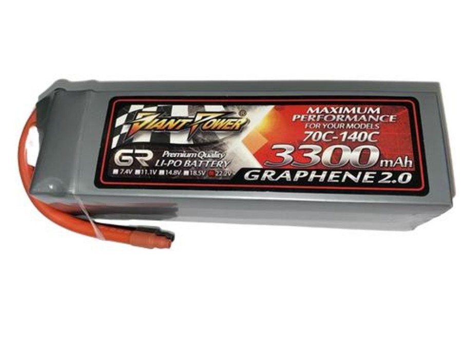 Lithium Polymer Batteries | Batt/Charger Giant Power Giant Power Graphene 6S 22.2V 3300Mah 70C Li-Po W/ No-Plug