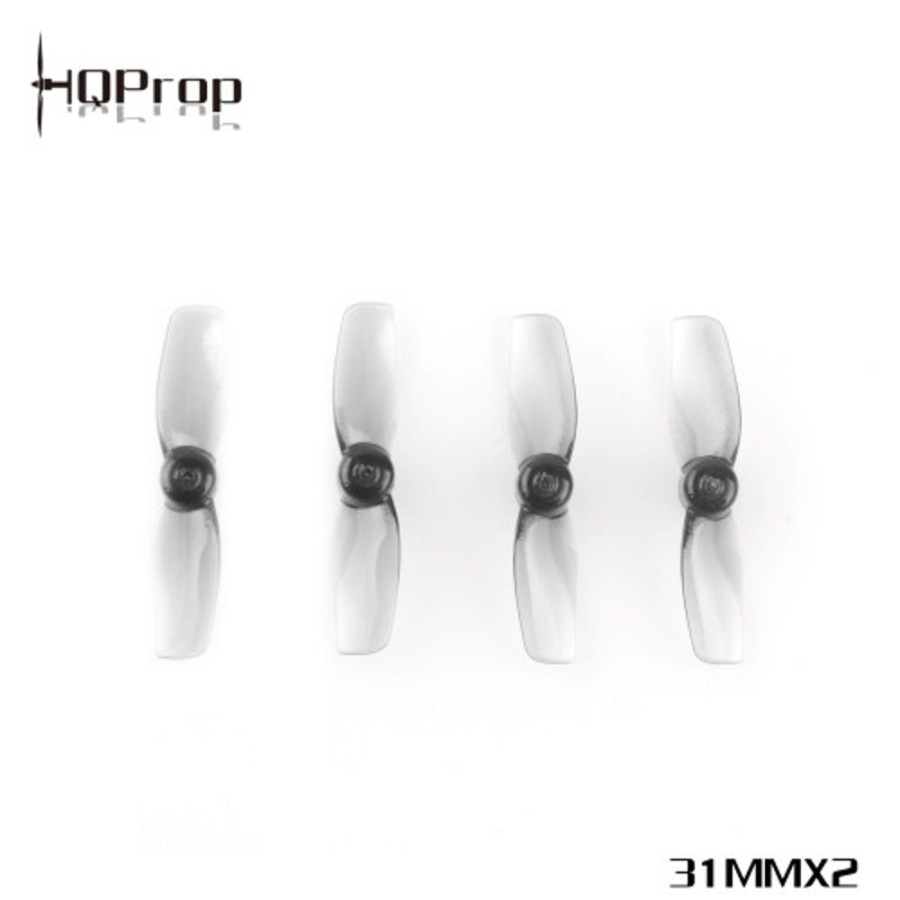 Propellers | Parts HQProp Hq Micro Whoop Prop 31Mmx2 Grey (2Cw+2Ccw) (1Mm Shaft)