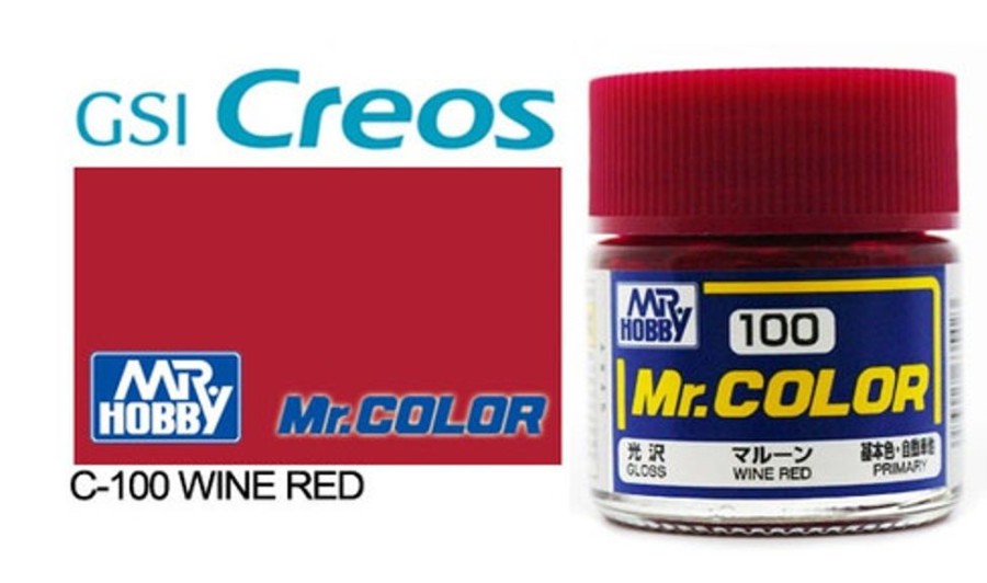 Mr. Hobby Paint | Accessories Mr Hobby Gunze - C100 Mr Color Gloss Wine Red