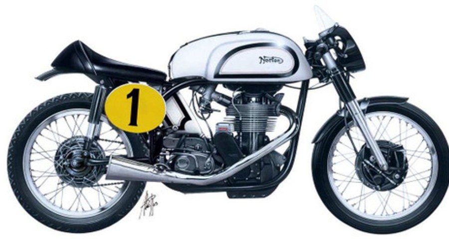 Bikes | Model & Die-Cast Italeri Italeri - 1/9 Norton Manx 500Cc 1951 World Champion Rider G. Duke Plastic Model Kit [1-4602]