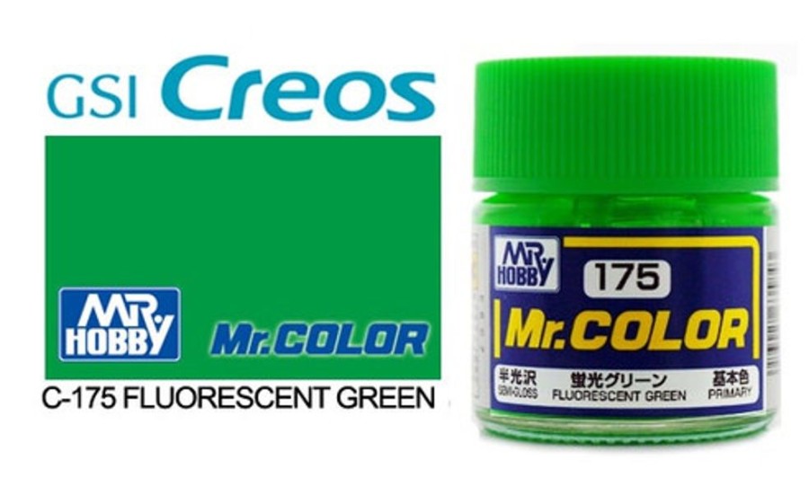 Mr. Hobby Paint | Accessories Mr Hobby Gunze - C175 Mr Color Gloss Fluororescent Green