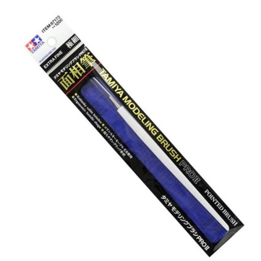 Paint Brushes, Airbrushes & Compressors | Accessories Tamiya Tamiya - Modeling Brush Pro Ii Pointed Brush (Extra Fine) [87173]