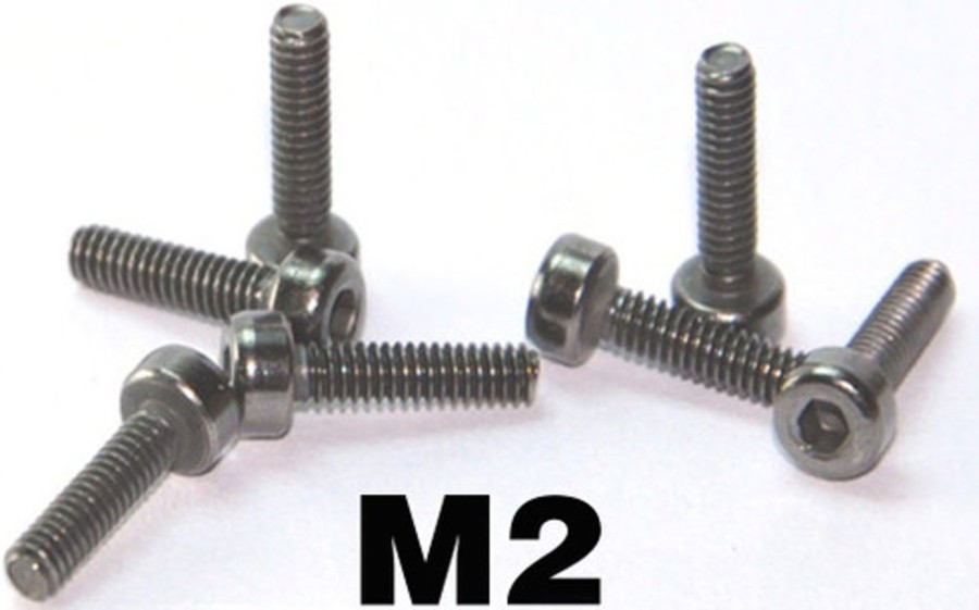 Accessories Hobby Station M2 Cup Head 12.9 Grade Steel Screws In Black (Pack Of 10)