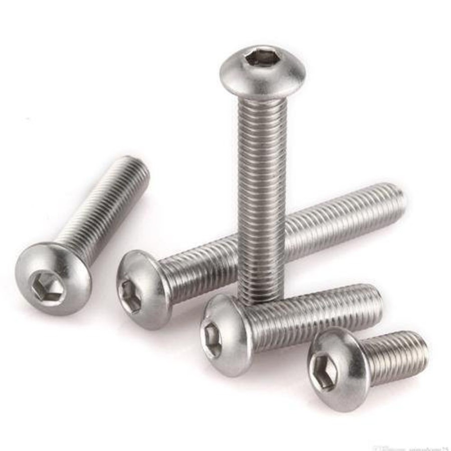 Accessories Hobby Station M3 Button Head Screws In Silver (Pack Of 10)