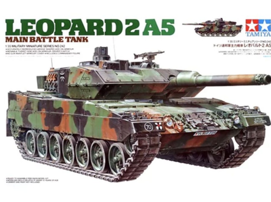 Military | Model & Die-Cast Tamiya Tamiya - 1/35 German Leopard 2 A5 Plastic Model Kit [35242]