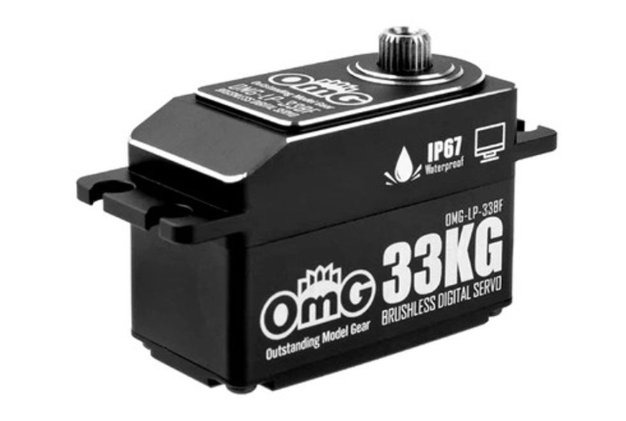 Omg Servos | Electronics OMG Omg Lp-33Bf 33Kg Waterproof High Voltage Low Profile Brushless Digital Servo