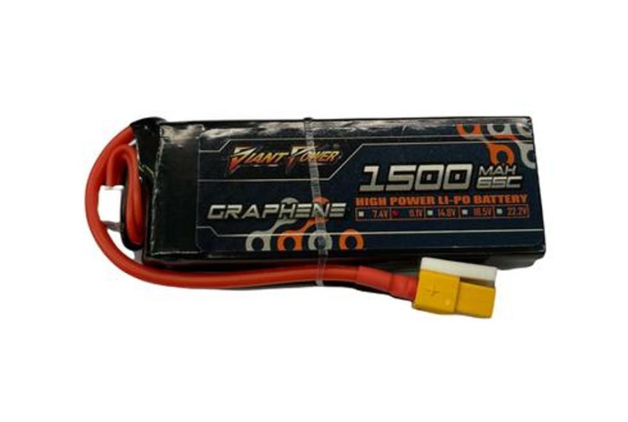 Lithium Polymer Batteries | Batt/Charger Giant Power Giant Power 3S 11.1V 1500Mah 65C Li-Po W/ Xt60-Plug