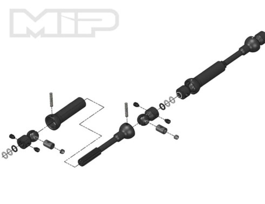 Crawler Accessories | Parts MIP Mip X-Duty , Center Drive Kit, 110Mm X 135Mm W/ 5Mm Hubs, Axial Scx10 Deadbolt #18120