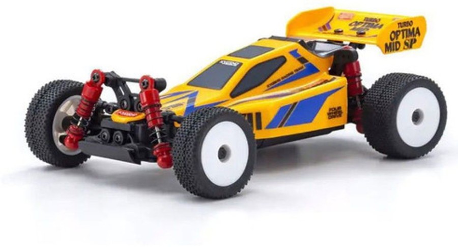 Cars/Tanks Kyosho Kyosho Mini-Z Turbo Optima Mid Special Buggy Readyset Model Car, Yellow Kyo32095Y