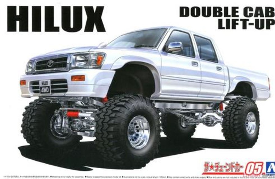 Cars | Model & Die-Cast Aoshima Aoshima - 1/24 Ln107 Hilux Pick-Up Double Cab Lift Up `94