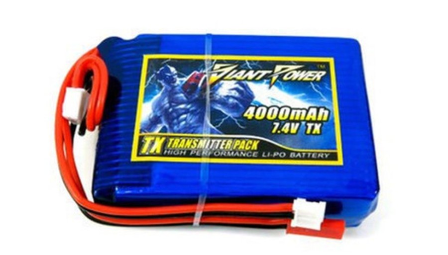 Lithium Polymer Batteries | Batt/Charger Giant Power Giant Power 2S 7.4V 4000Mah Tx Transmitter Pack