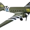 Planes Dynam Dynam C47 V2 Sky Train Green Srtf (W/2.4G Tx, Au Adapter,Mode 2) With Stabilizer Dy8931