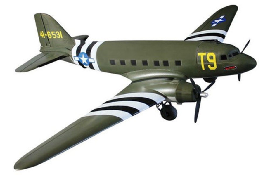 Planes Dynam Dynam C47 V2 Sky Train Green Srtf (W/2.4G Tx, Au Adapter,Mode 2) With Stabilizer Dy8931