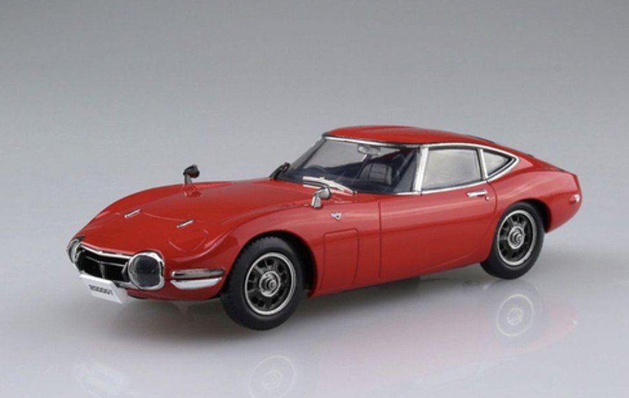 Cars | Model & Die-Cast Aoshima Aoshima - Toyota 2000Gt (Solar Red) (Model Car) Snap Kit