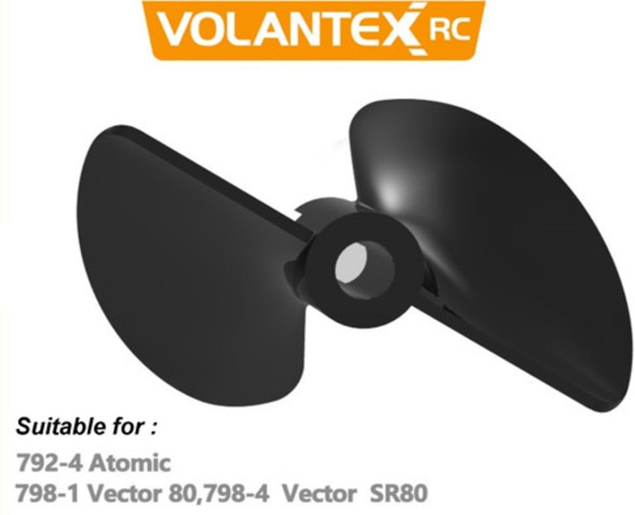 Boat Propellers | Parts Volantex Propeller For Atomic / Vetor 80 / Sr80 / Rc Boat (1 Pc) 40Mm 4Mm Shaft