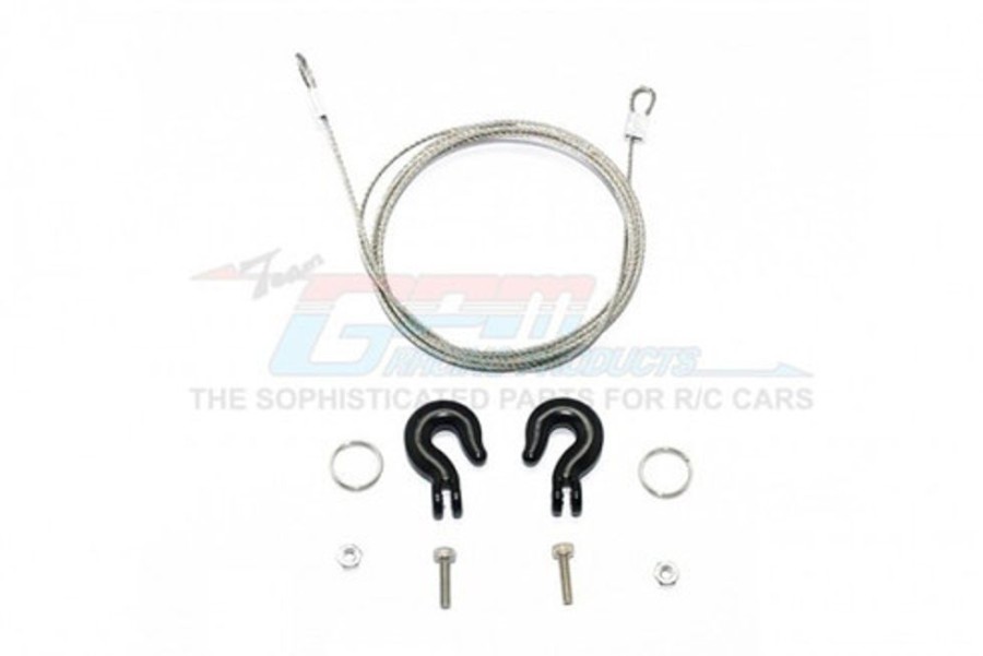 Crawler Accessories | Parts GPM Scale Accessories: Metal Towing Hooks W/Steel Wire -9Pc Set