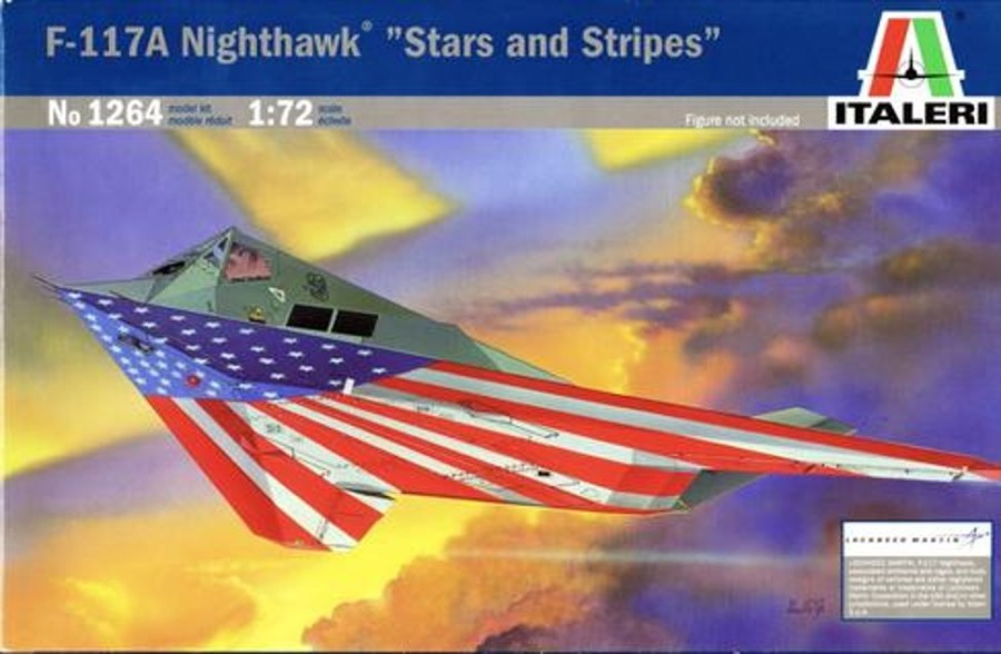 Aircraft | Model & Die-Cast Italeri Italeri - 1/72 F-117A Nighthawk Stars & Stripes Plastic Model Kit [1-1264]