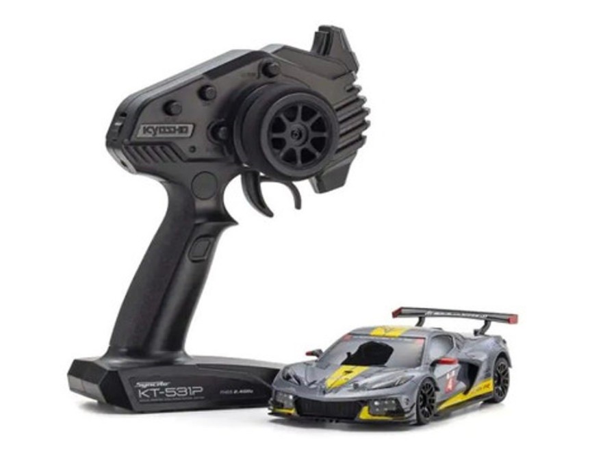 On Road | Cars/Tanks Kyosho 1/28 Mini-Z Rwd Chevrolet Corvette C8.R Gunmetal 32342Gm