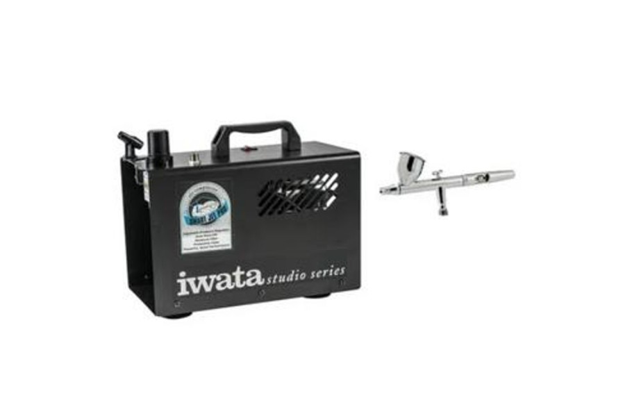 Paint Brushes, Airbrushes & Compressors | Accessories iwata Iwata Air Brush Kit Makeup Pro Hp.Cs + Is875S Compressor