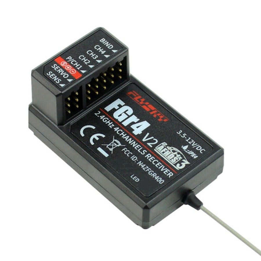 Flysky | Electronics FlySky Flysky Fgr4 Afhds3 Water Resistant V2 Ppm/I-Bus/Pwm Receiver (3.5~12V)