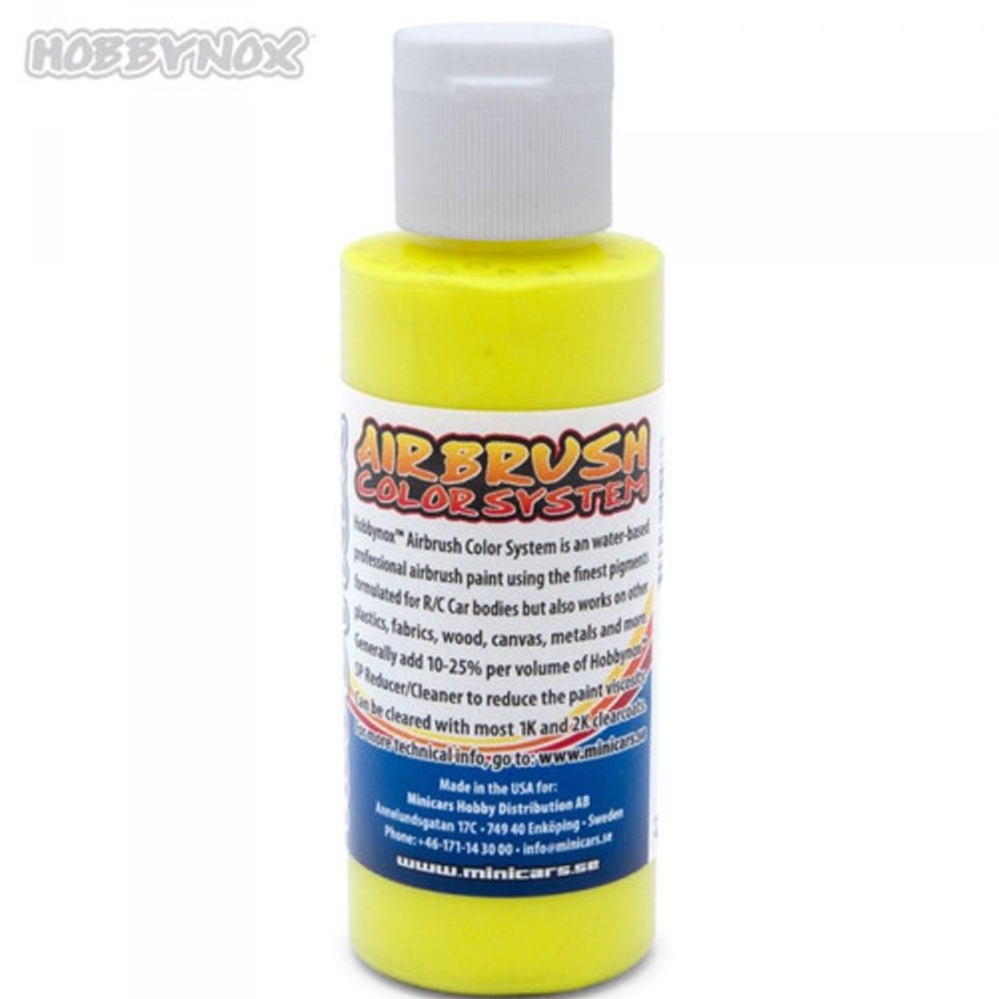 Hobbynox Paint | Accessories Hobbynox Hobbynox - Airbrush Color Neon Yellow 60Ml