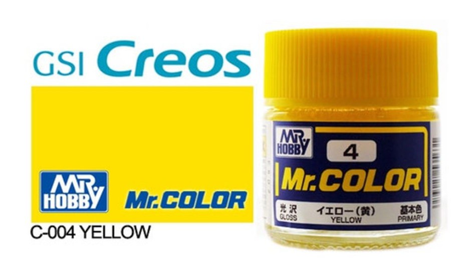 Mr. Hobby Paint | Accessories Mr Hobby Gunze - C004 Mr Color Gloss Yellow