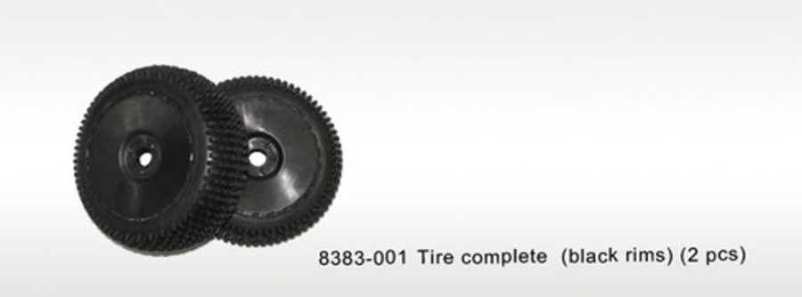 Rim & Tyre | Parts DHK Tire Complete 8383-001 Tire Complete (Black Rims)(2Pcs)