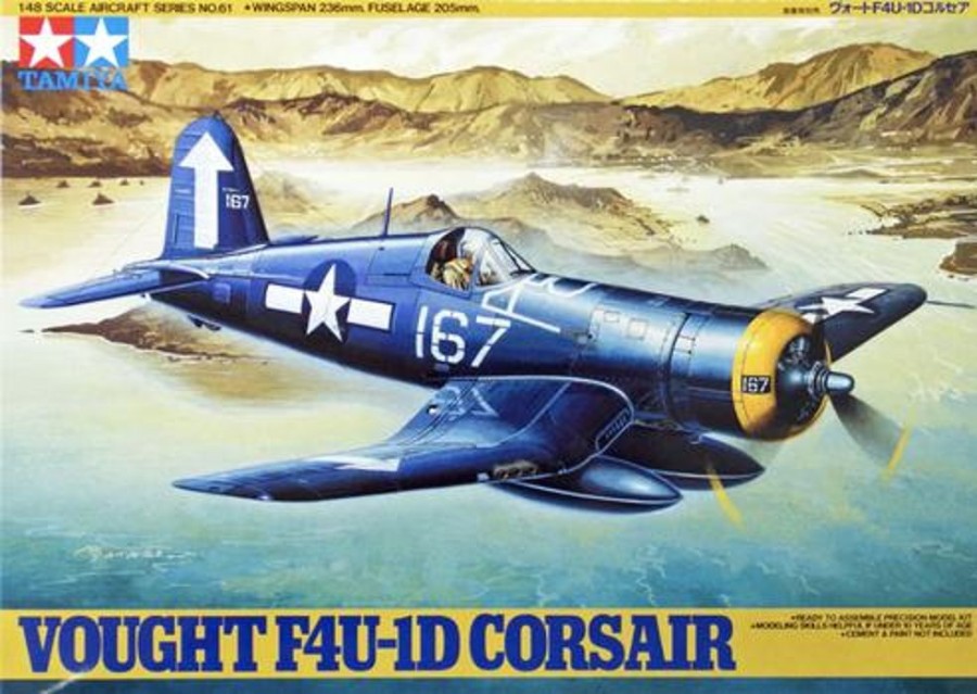 Aircraft | Model & Die-Cast Tamiya Tamiya - 1/48 F4U-1D Corsair Plastic Model Kit [61061]