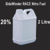 Accessories Sidewinder Sidewinder Race 20% Model Engine Fuel, On Road/Off Road, Non Ringed Engine, 12% Oil. 2L (Pick Up Only)