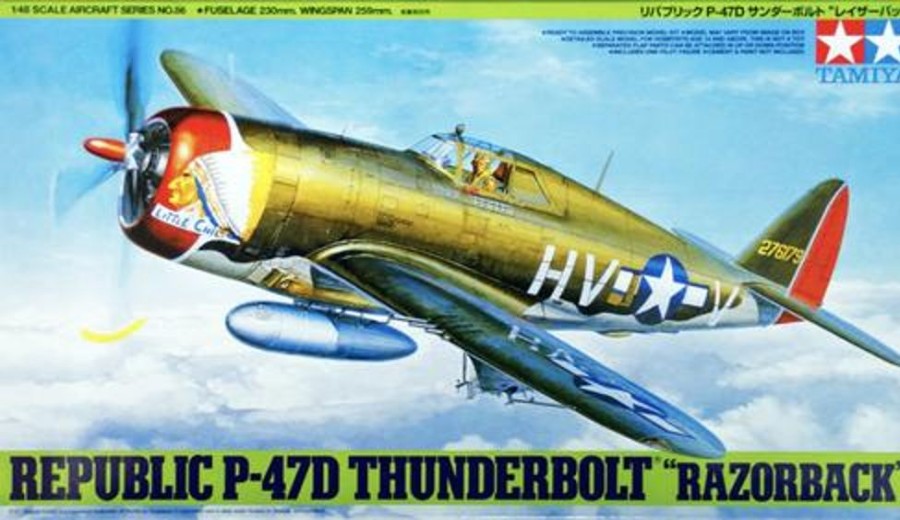 Aircraft | Model & Die-Cast Tamiya Tamiya - 1/48 P-47D Thunderbolt Razorback Plastic Model Kit [61086]