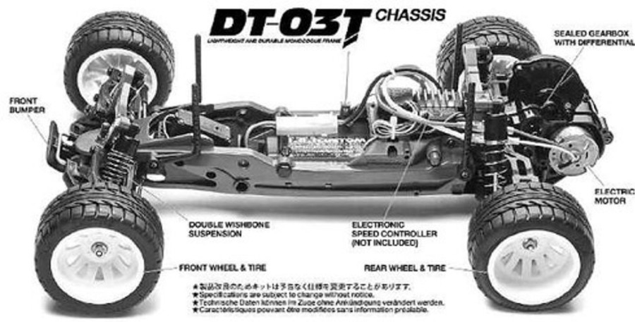 Off-Road | Cars/Tanks Tamiya Tamiya 58610 - 1/10 Aqroshot (Dt-03T) Rc Car Kit [Esc Included]