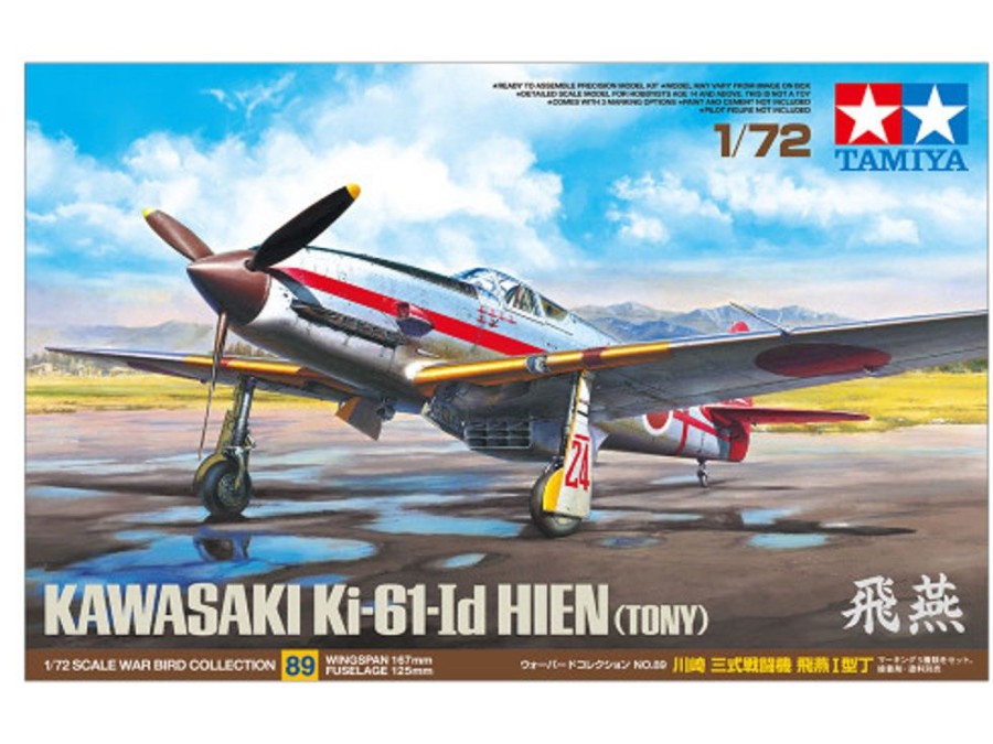 Aircraft | Model & Die-Cast Tamiya Tamiya - 1/72 Kawasaki Ki-61-Id Hien (Tony) Plastic Model Kit [60789]