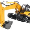 Cars/Tanks Huina Huina 1535 1/14 Rc Excavator Remote Control Truck With Lights Crawler Tractor Model