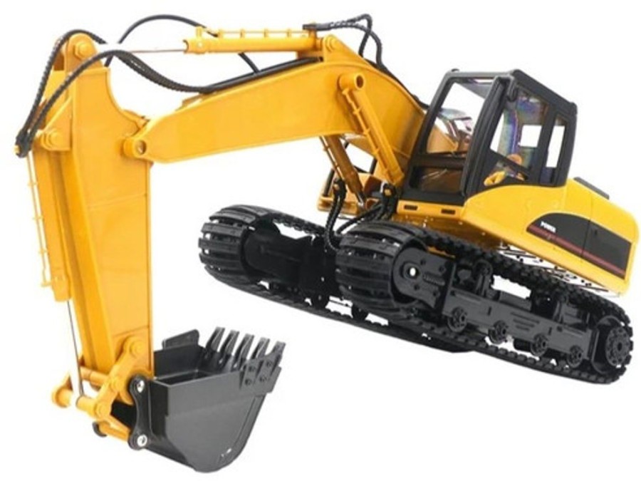 Cars/Tanks Huina Huina 1535 1/14 Rc Excavator Remote Control Truck With Lights Crawler Tractor Model