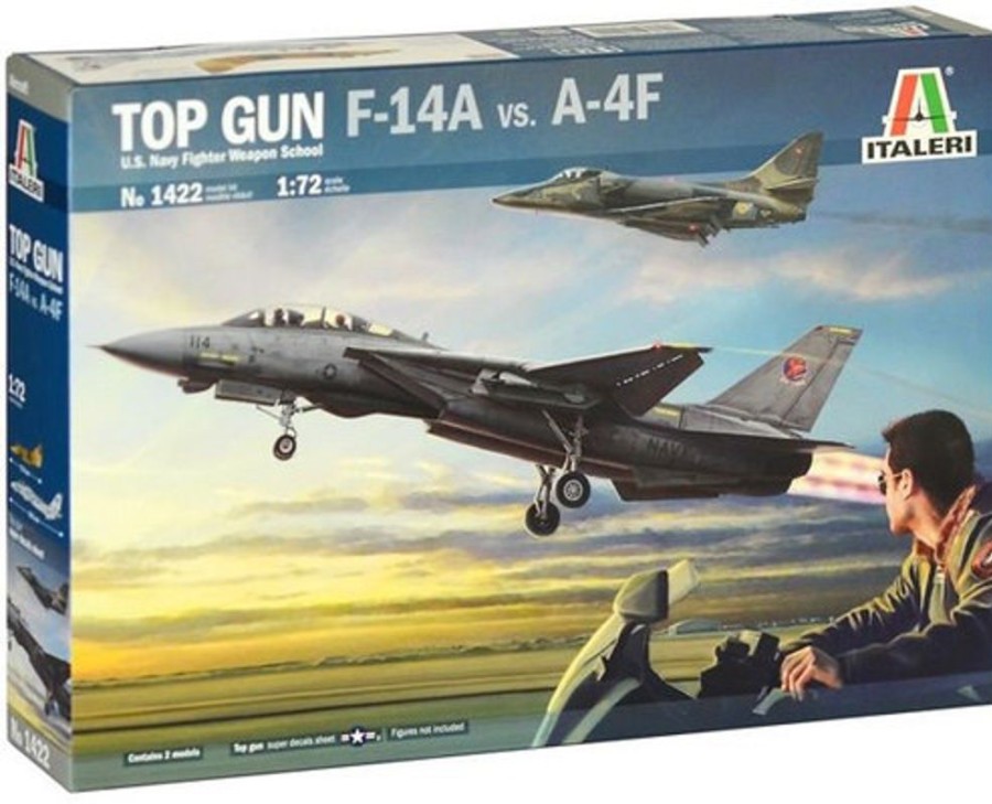 Aircraft | Model & Die-Cast Italeri Italeri 1422 1/72 Top Gun: F-14A Vs. A-4F