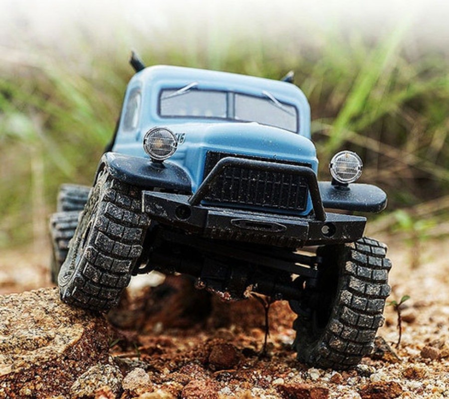 Cars/Tanks RocHobby Rochobby 1/18 Atlas 6X6 Red Version Rtr Crawler Car ( Blue)