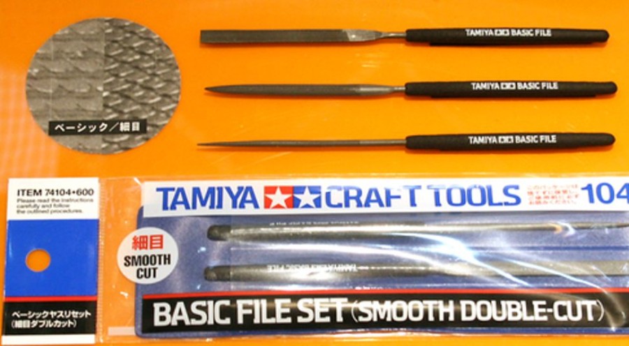 Craft Tools | Accessories Tamiya Tamiya - Basic File Set Smooth Double Cut [74104]