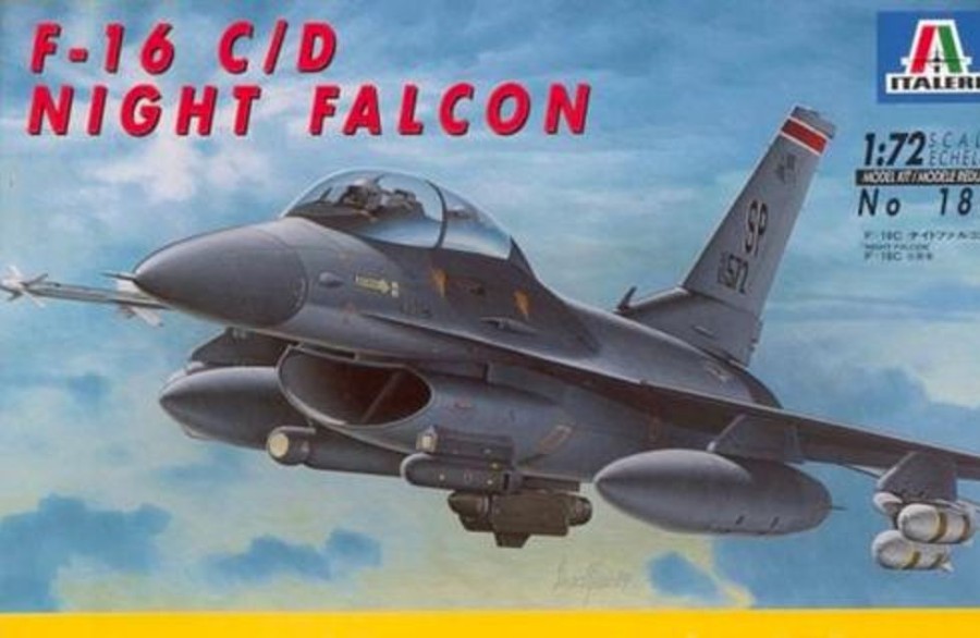 Aircraft | Model & Die-Cast Italeri Italeri - 1/72 F16C/D Falcon Plastic Model Kit [1-188]